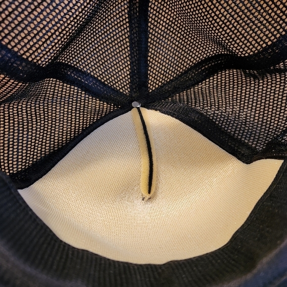 Vtg Snapback Trucker Hat With Mesh Back ICM Krebsoge Black Hat Speedway Cap OSFA - Picture 10 of 12